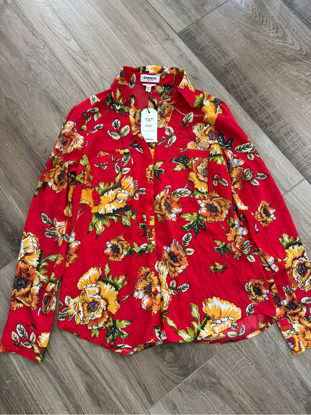New with Tags - Express - Floral Button-Down Shirts